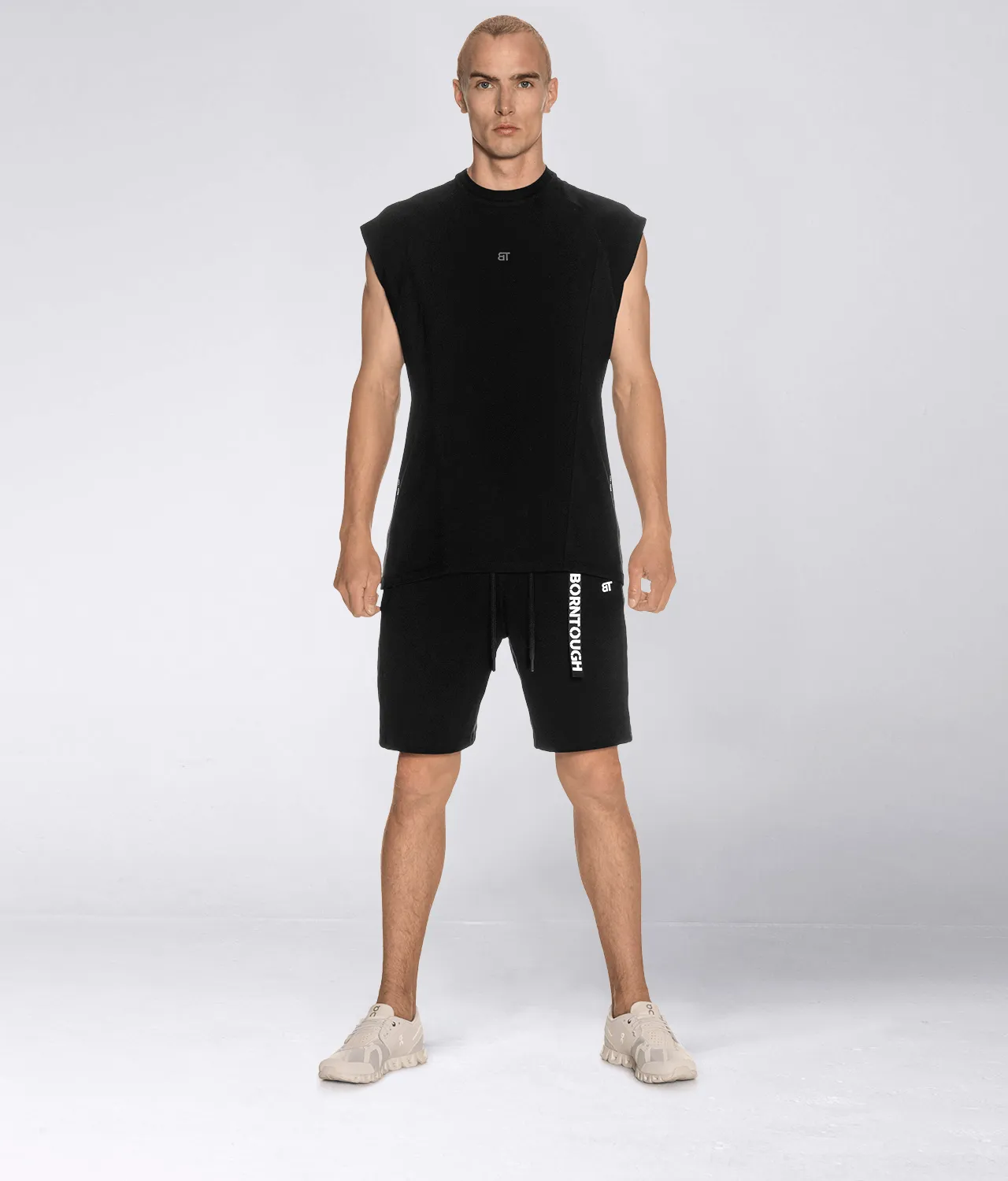 3000 . Viscose Regular-Fit Shorts - Black