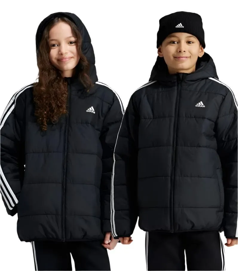 Adidas Kids Coat Essential Padded Black/White