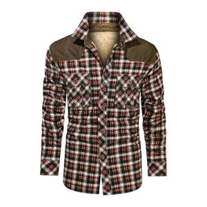 Autumn Winter Men Warm Jacket Fleece Thick Slim