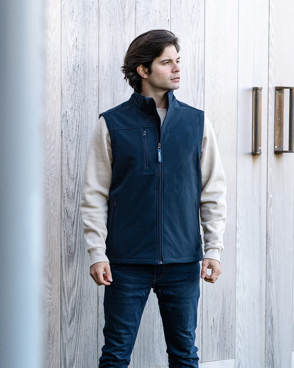 Bevan Softshell Vest in Navy