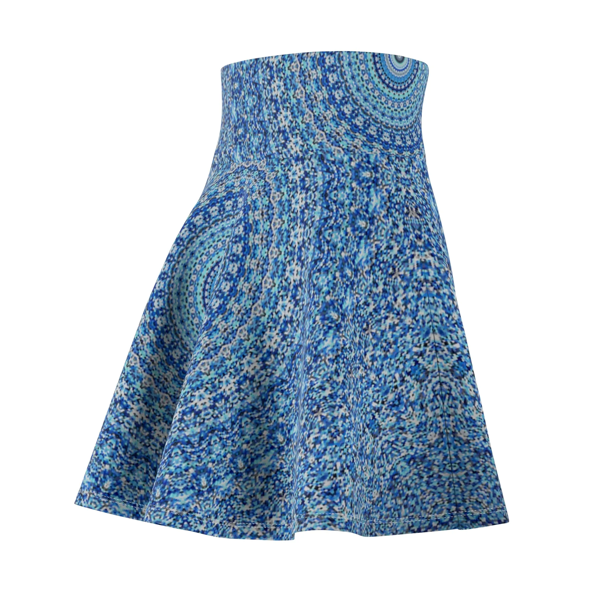 Blue Mandala - Inovax Woman's Skater Skirt