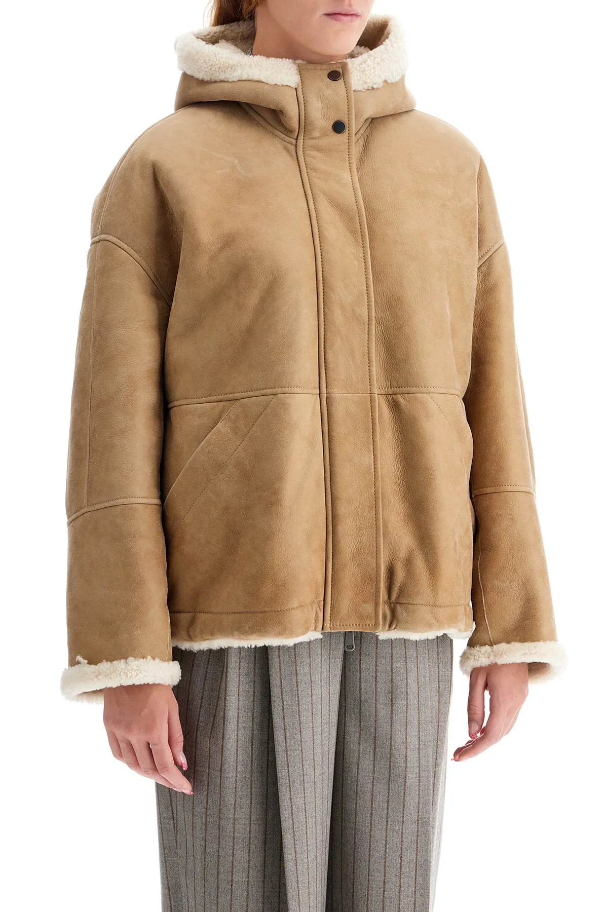 BRUNELLO CUCINELLI Giacca Reversibile In Shearling