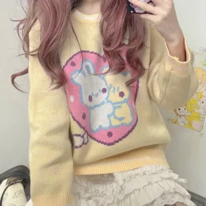 Bunny Friends Knit Crewneck