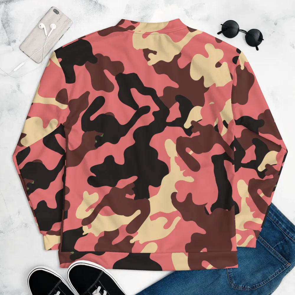 Camo Pink Unisex Bomber Jacket