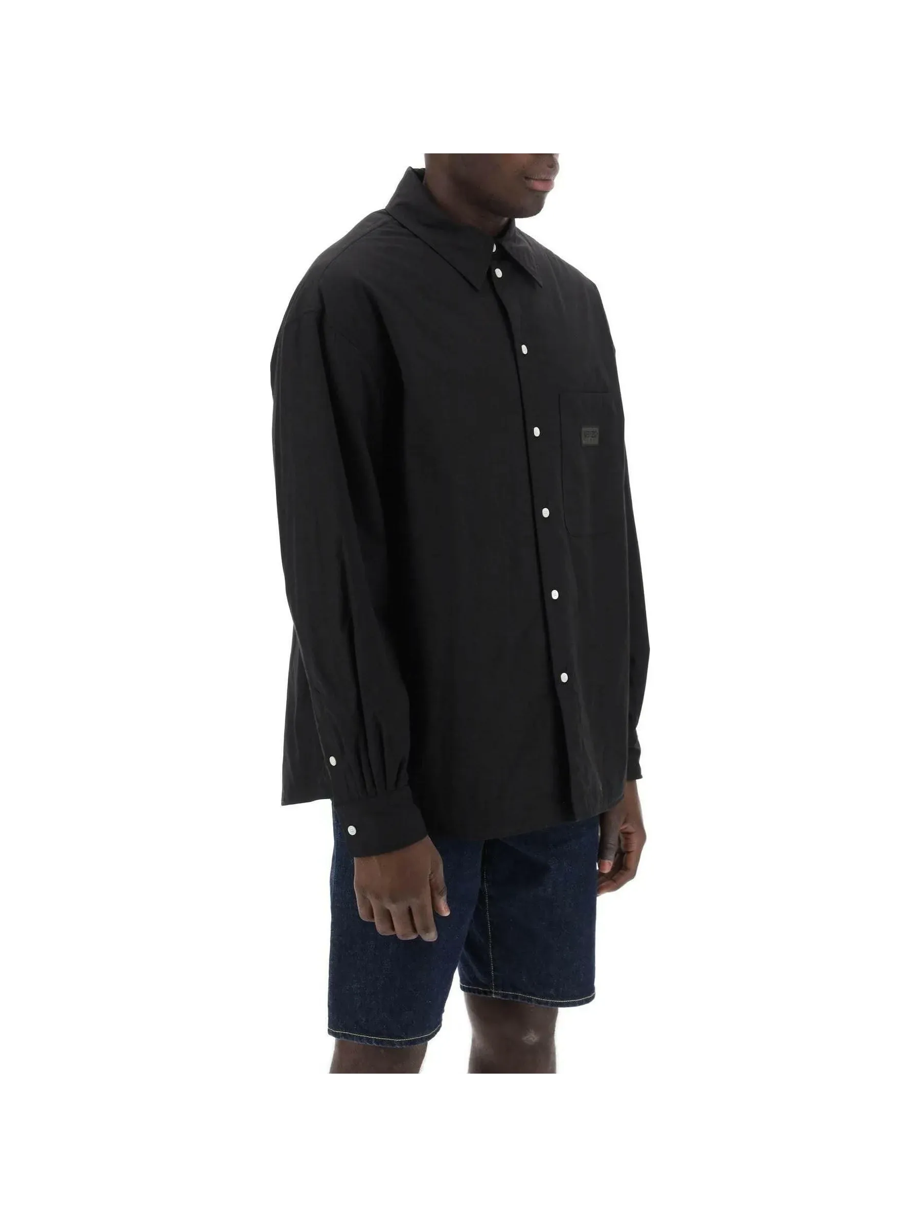 Canvas Button-Up Overshirt