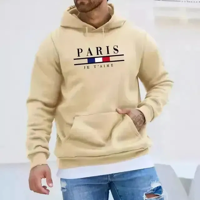 Casual Autumn And Winter Thick Cashmere sweatshirt Hoodie Pullover for men