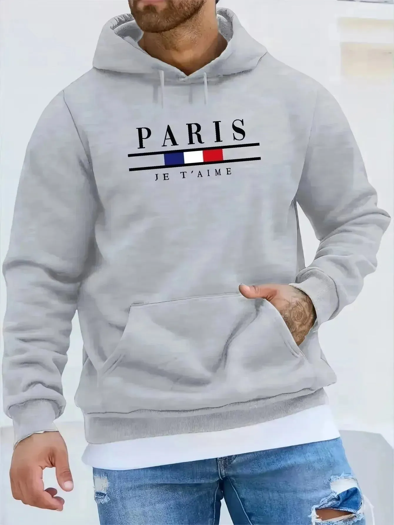 Casual Autumn And Winter Thick Cashmere sweatshirt Hoodie Pullover for men