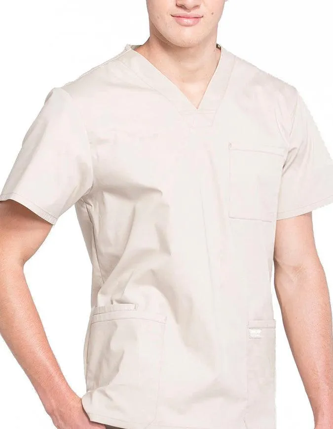 Cherokee Workwear Professionals Men's V-Neck Tall Basic Top