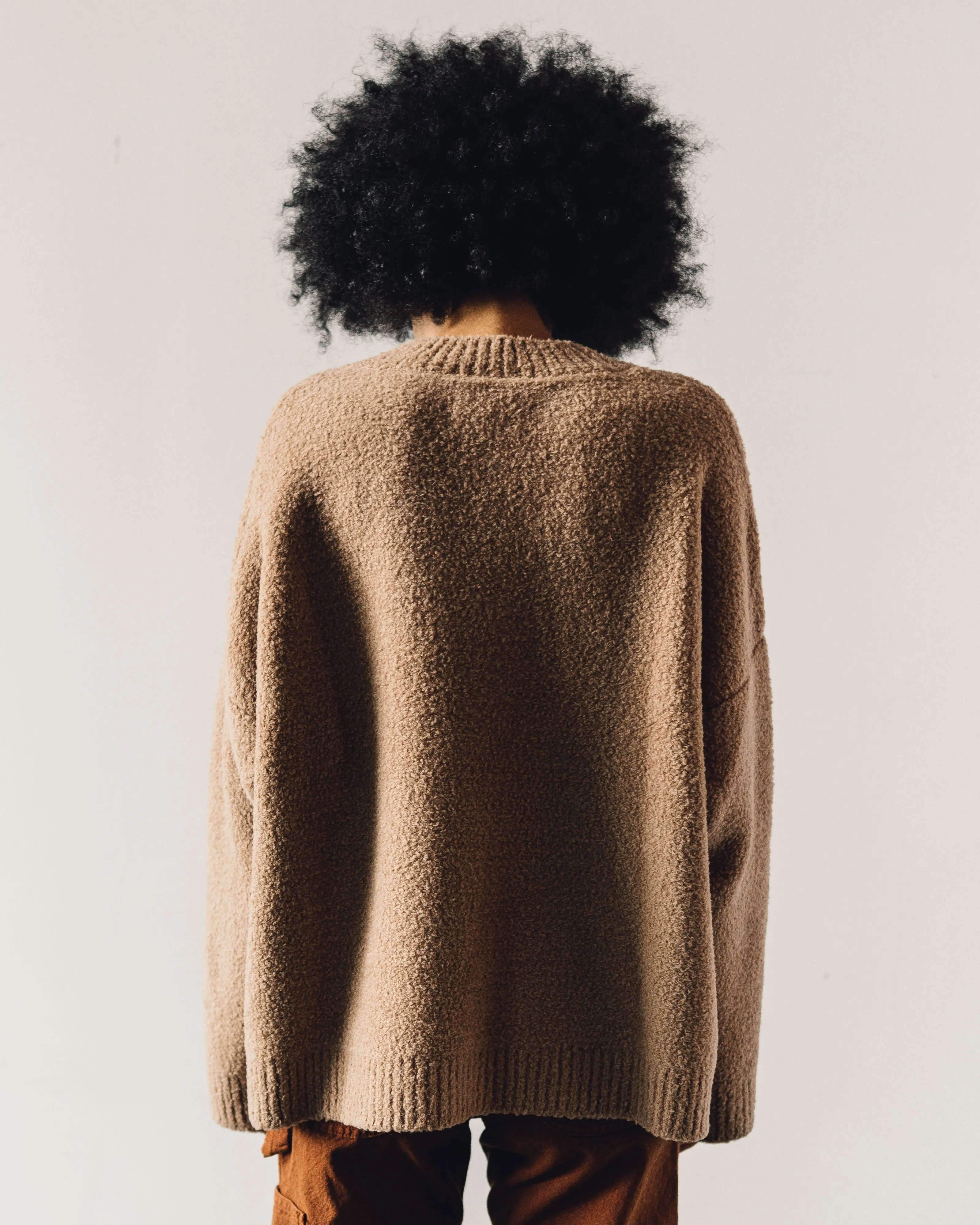 Cordera Shearling Sweater, Camel