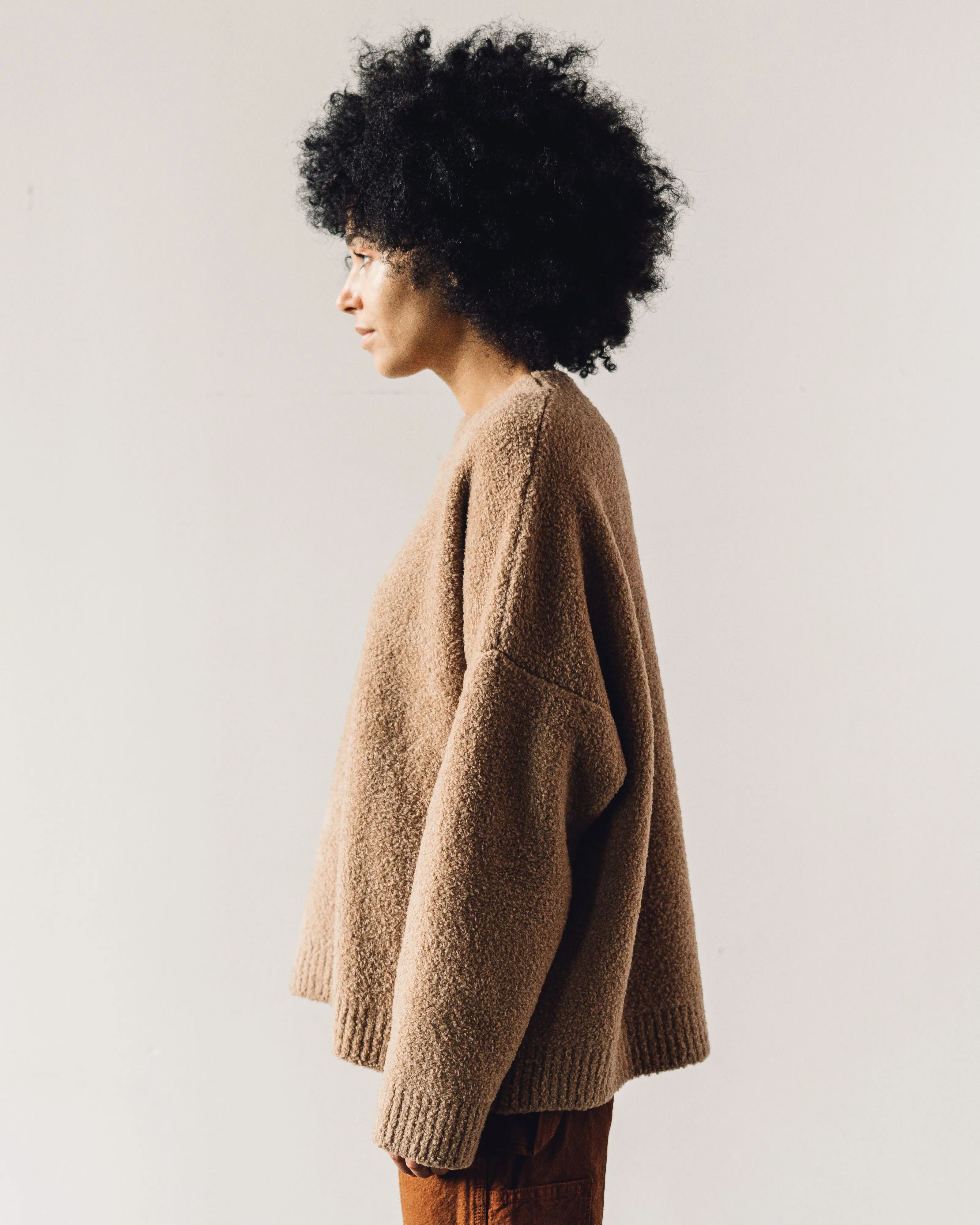 Cordera Shearling Sweater, Camel