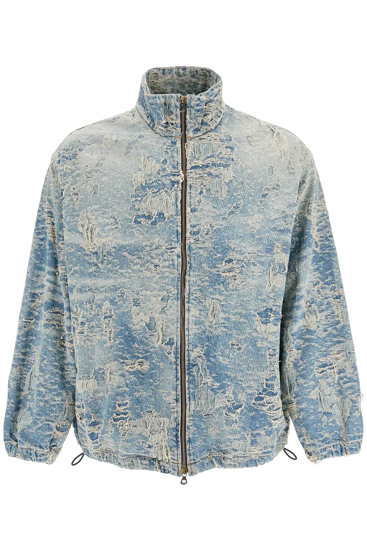 DIESEL Giacca In Denim Jacquard Distressed