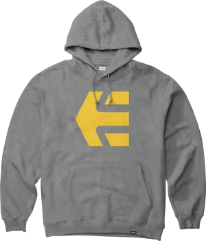 etnies Classic Icon Hoodie, Grey Yellow