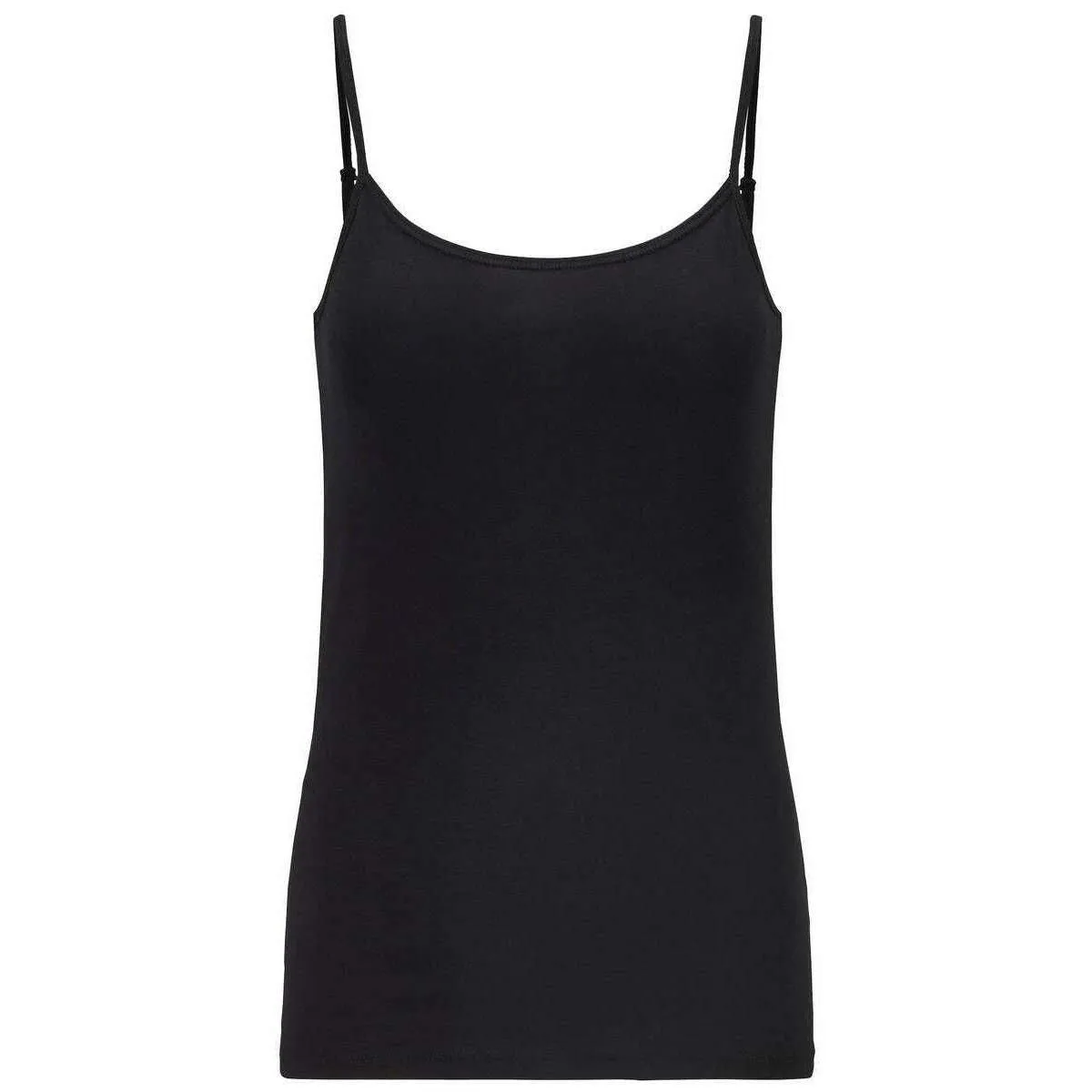 Falke Daily Natural Spaghetti Strap Top - Black