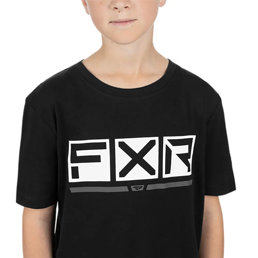 FXR  Podium Premium T-Shirt Comfortable Soft Cotton Blend Casual Fit Black White