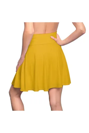 Golden Women's Skater Skirt