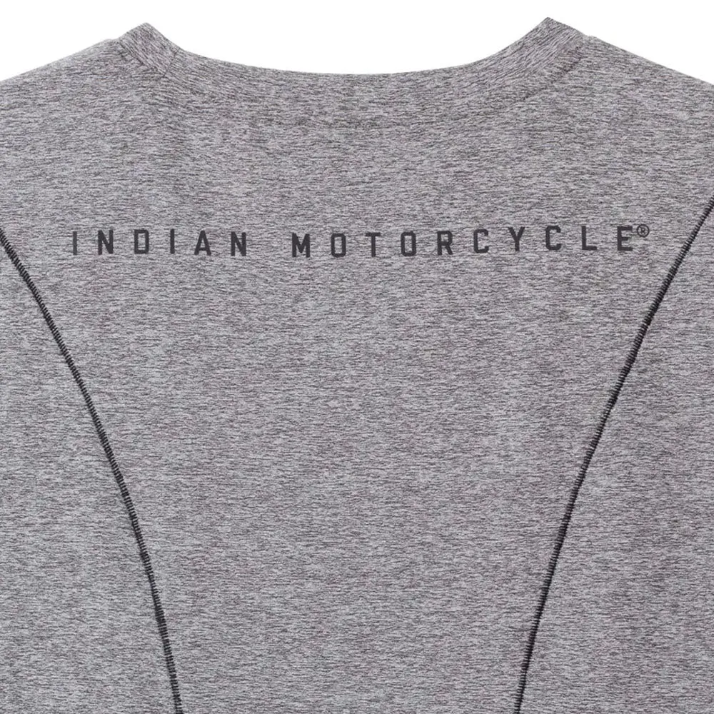 Indian Motorcycle  Polaris Mens Athlete Tank Casual Lightweight Comfortable Summer Grey