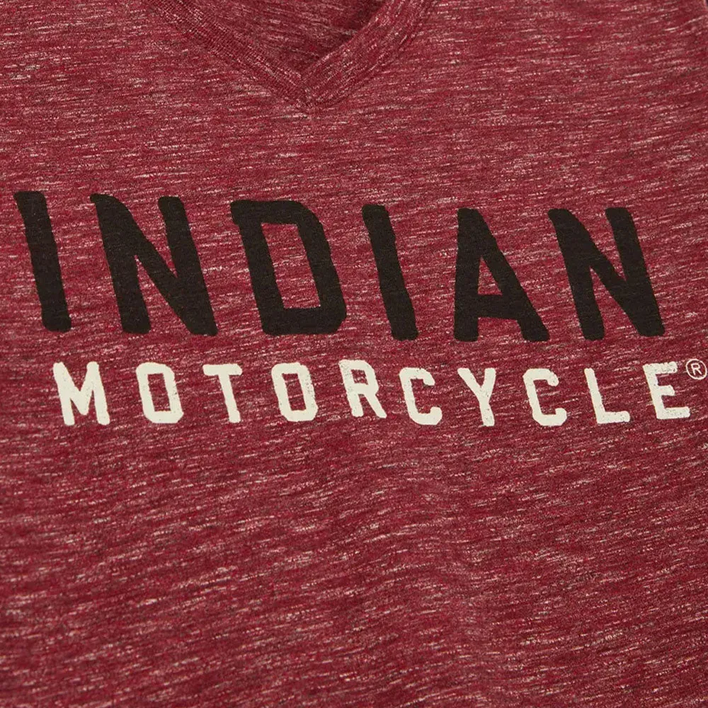 Indian Motorcycle  Womens Watercolor Logo Long Sleeve T-Shirt Tee Comfortable Red