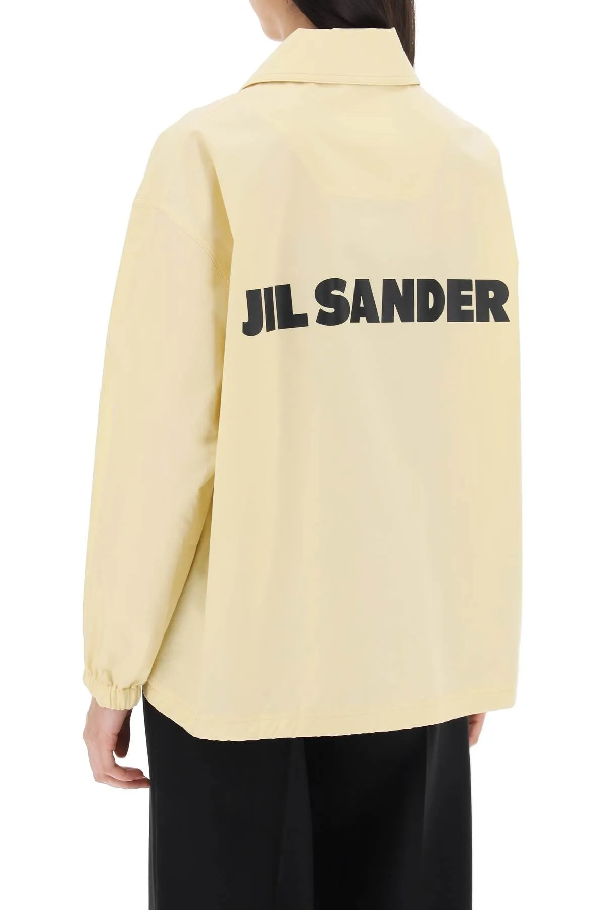 Jil Sander Coach Jacket With Logo Print