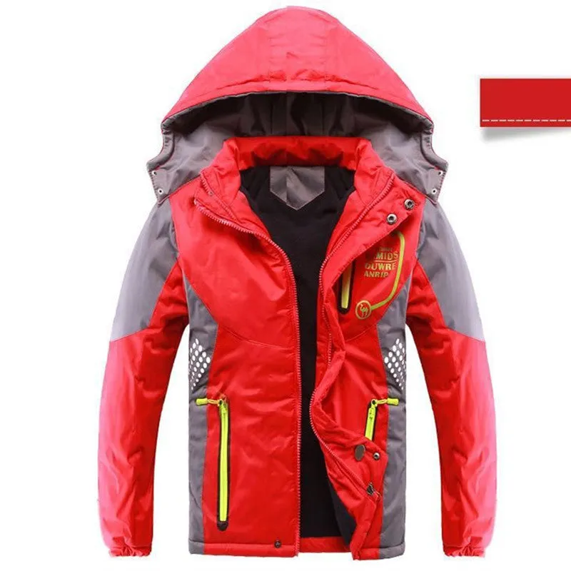 Kids Outerwear Waterproof Cotton-Padded Jackets For Unisex