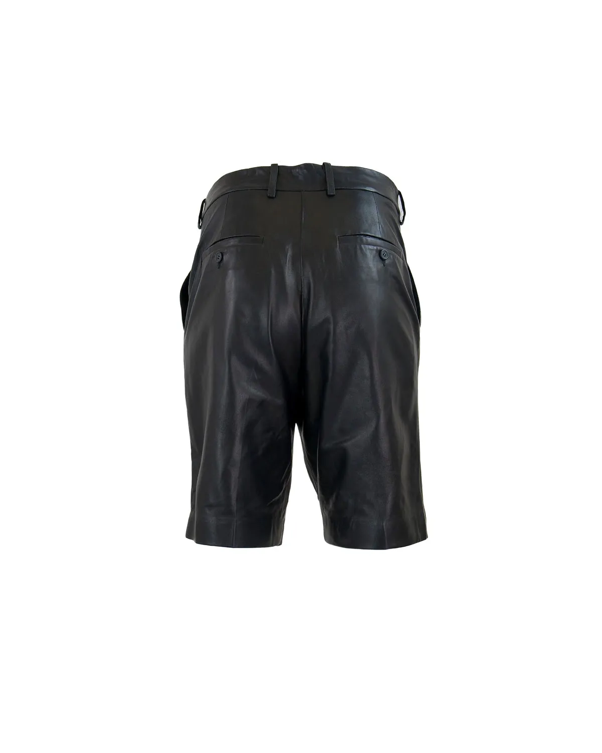 Leto Cross-Over Waist Bermuda Shorts