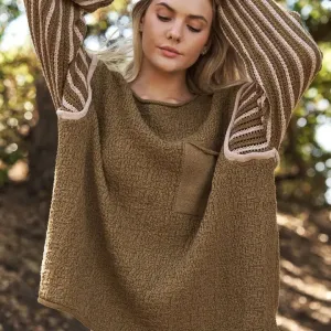 Mallory Oversized Contrast Sweater