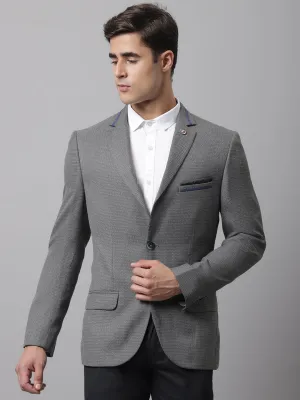 Men Grey Formal Blazer