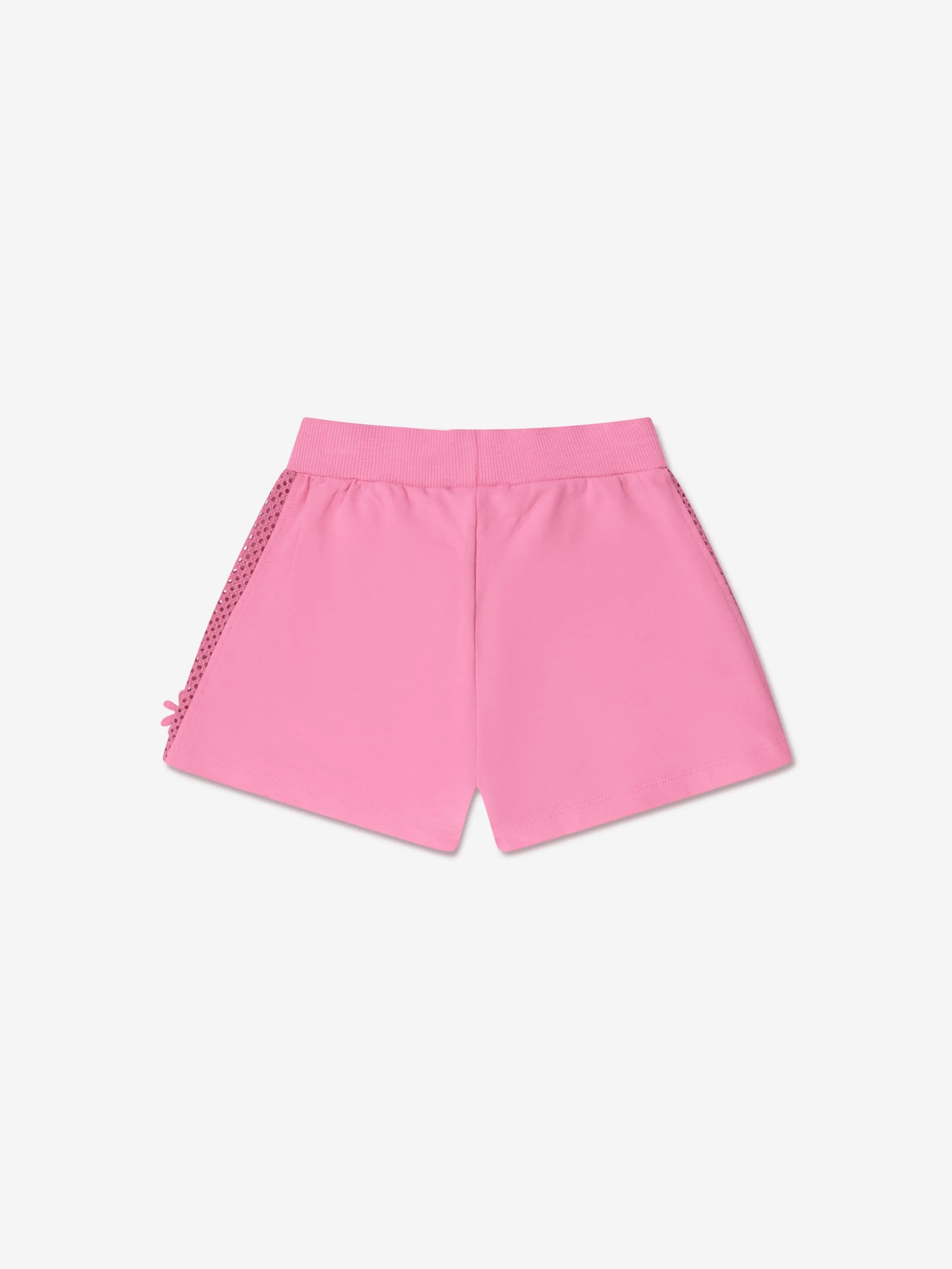 Monnalisa Girls Embroidered Shorts in Pink