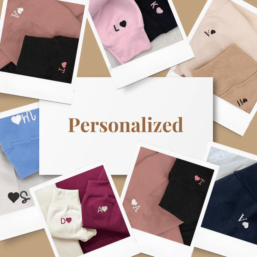 My Perfect Match Couple Matching Hoodies - Custom Embroidered Sweatshirts For Couples