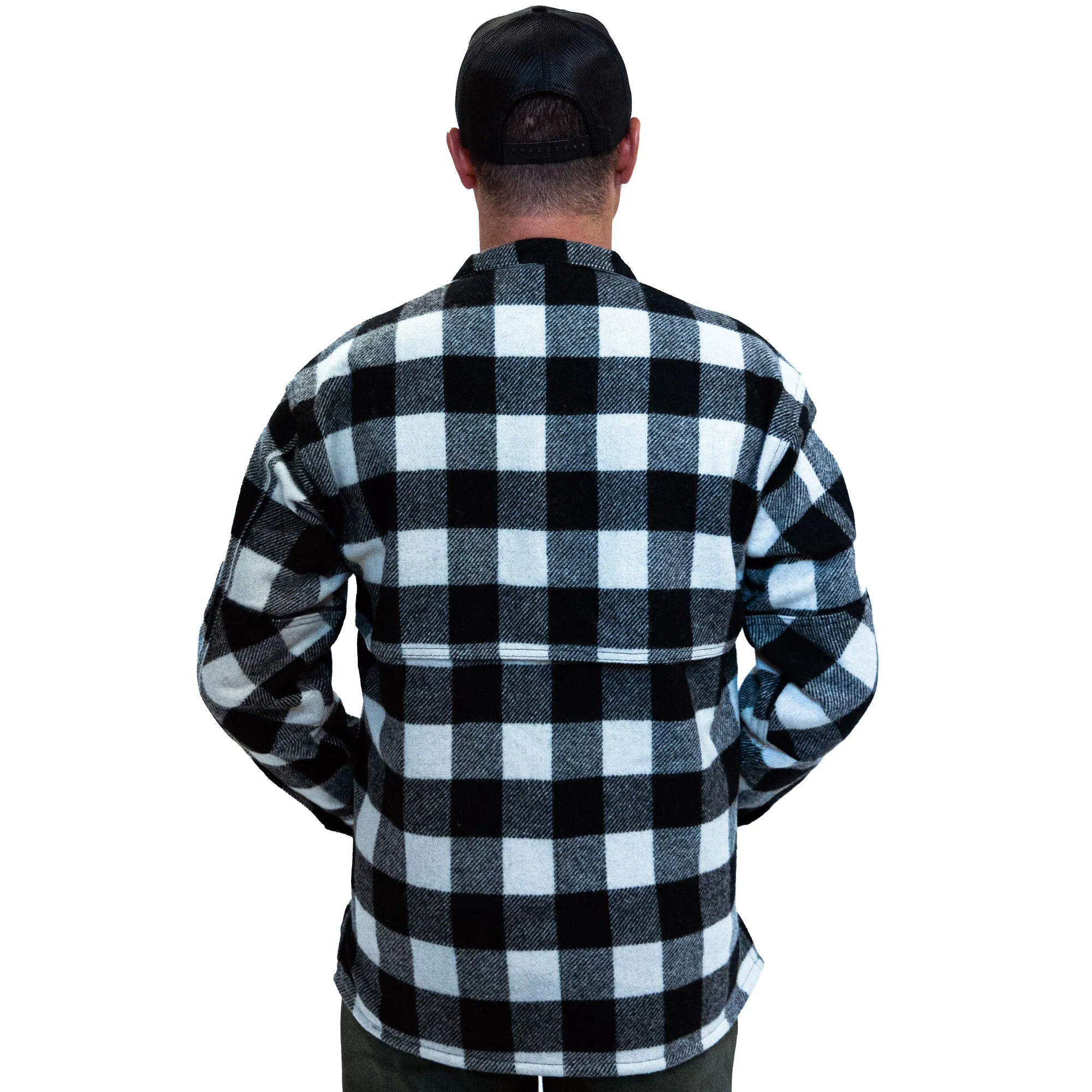 Northwoods x 1842 Jac Shirt - White & Black Buffalo Check