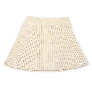 oh baby! Knitted Flare Skirt - Natural