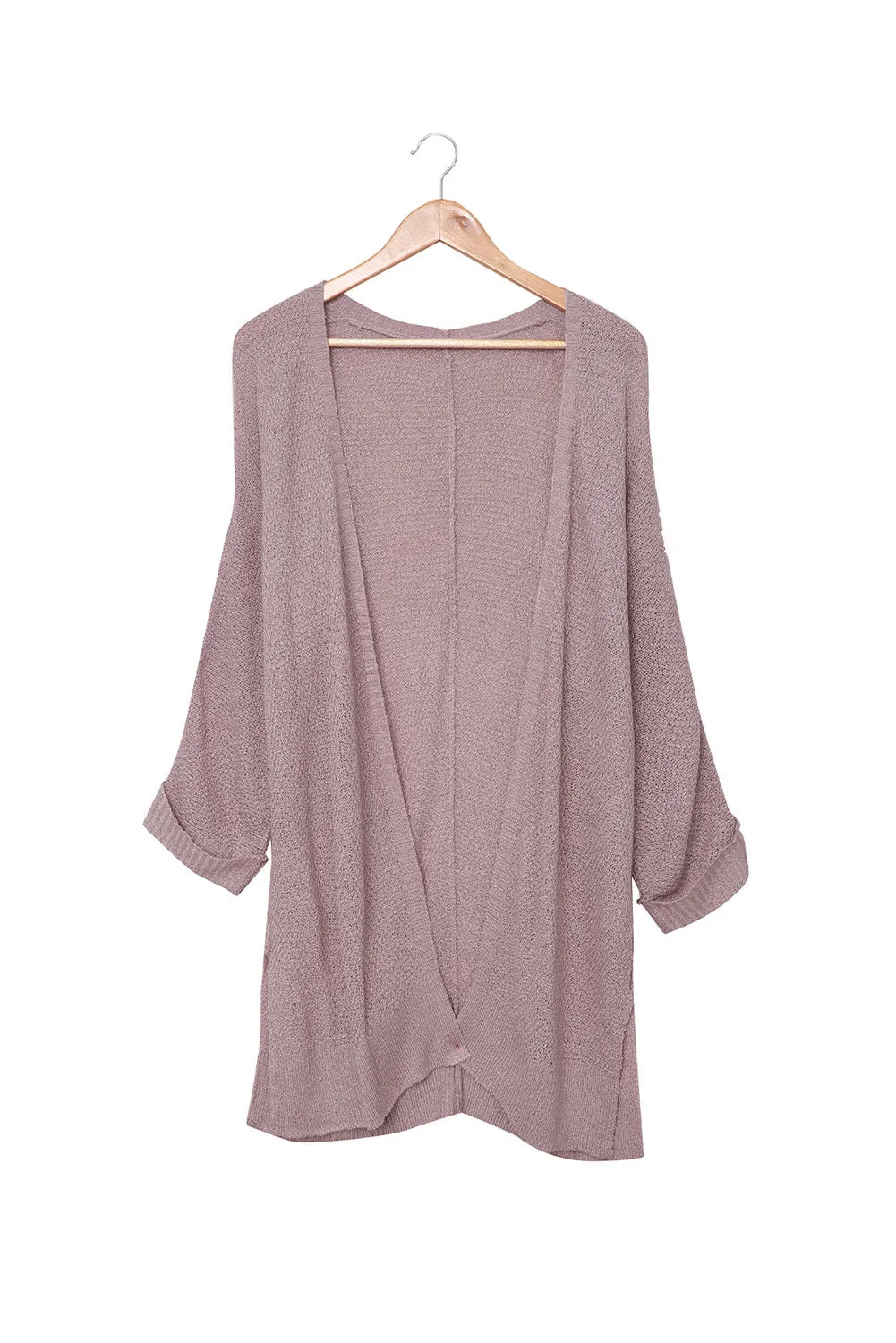 Open Front Dolman Sleeve Cardigan