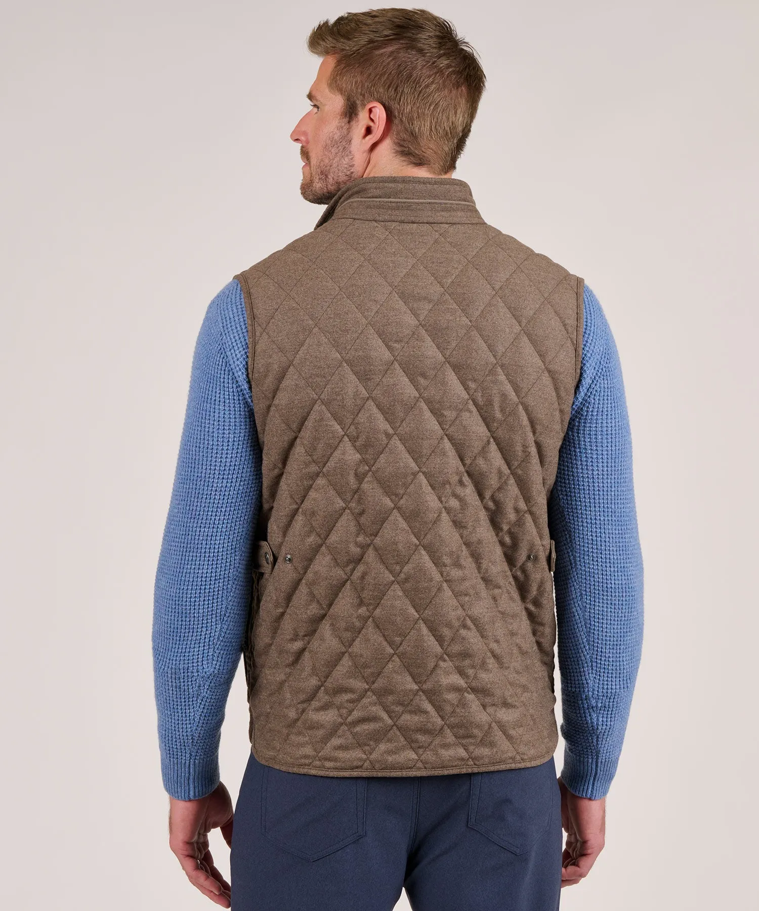 Peter Millar Essex Quilted Wool Travel Vest