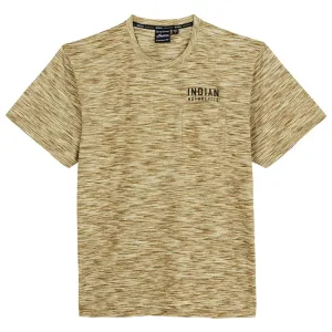 Polaris  Mens Stencil Block Icon T-Shirt Tee Soft Lightweight Comfortable Khaki