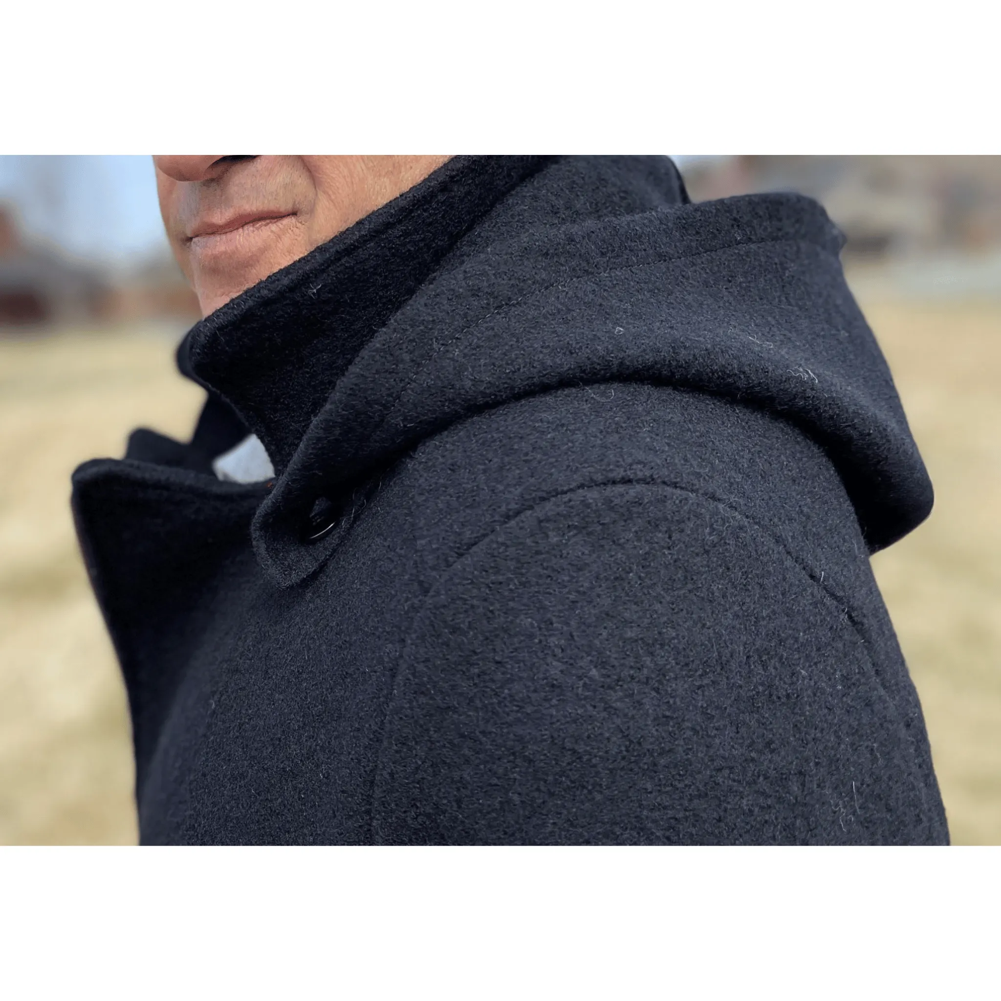 "The Mathias"  - Men's Wool Peacoat - Men's Western Clothing