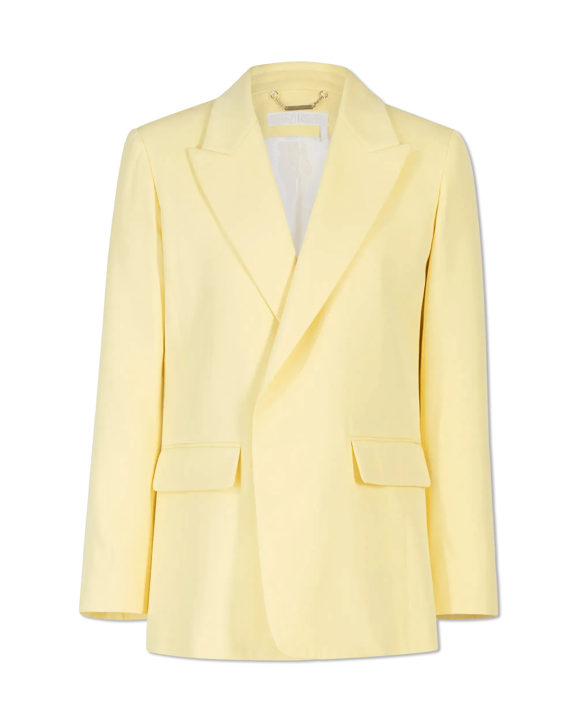 Relaxed Fit Silk Crepe Blazer