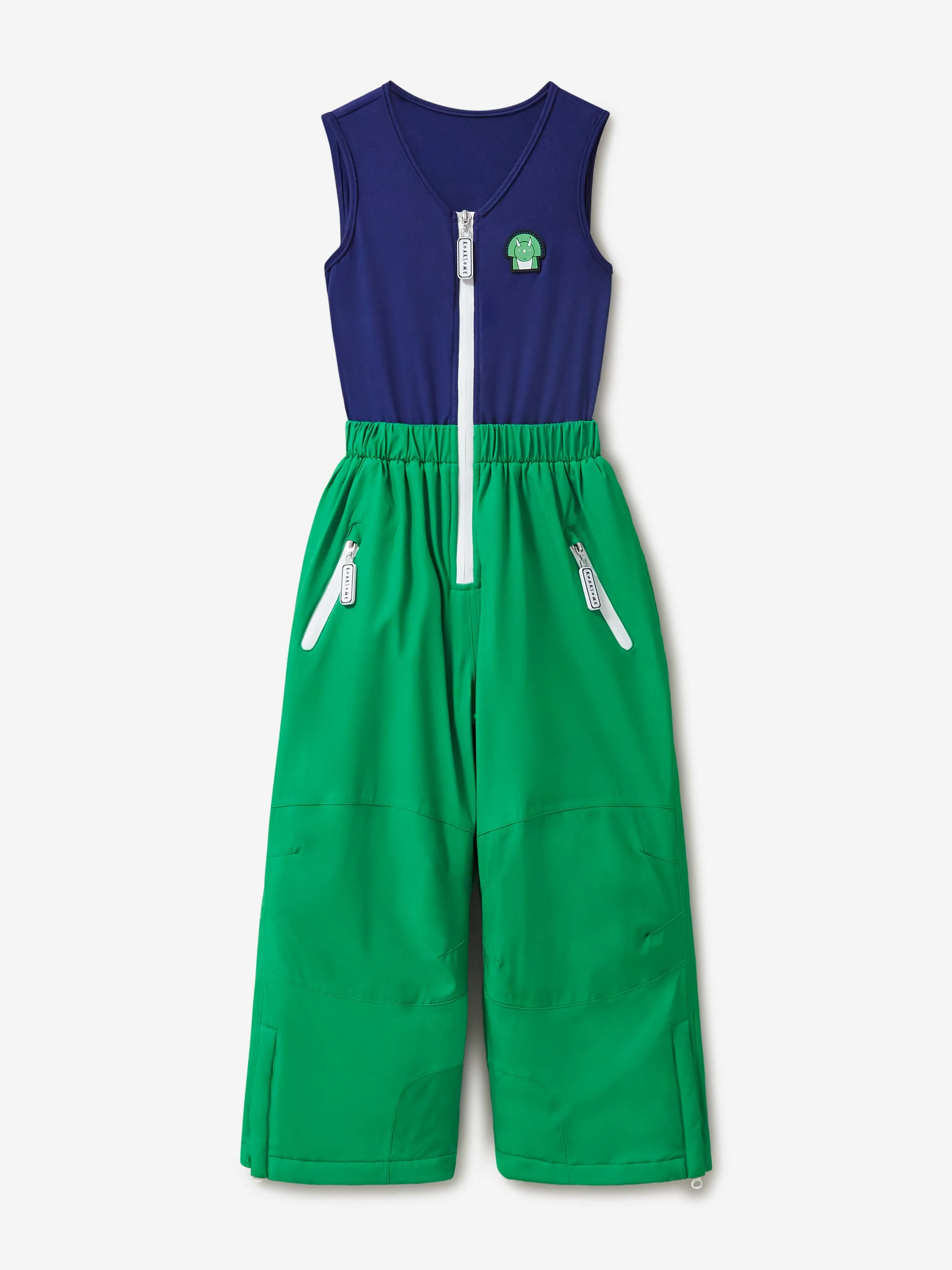 Roarsome Boys Spike The Dinosaur Ski Bottoms in Green