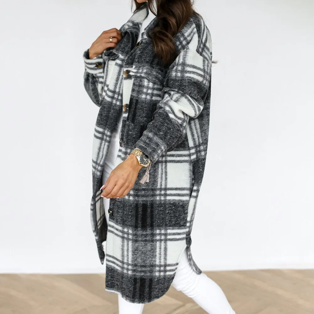 Thick Warm Woolen Blends Overcoat