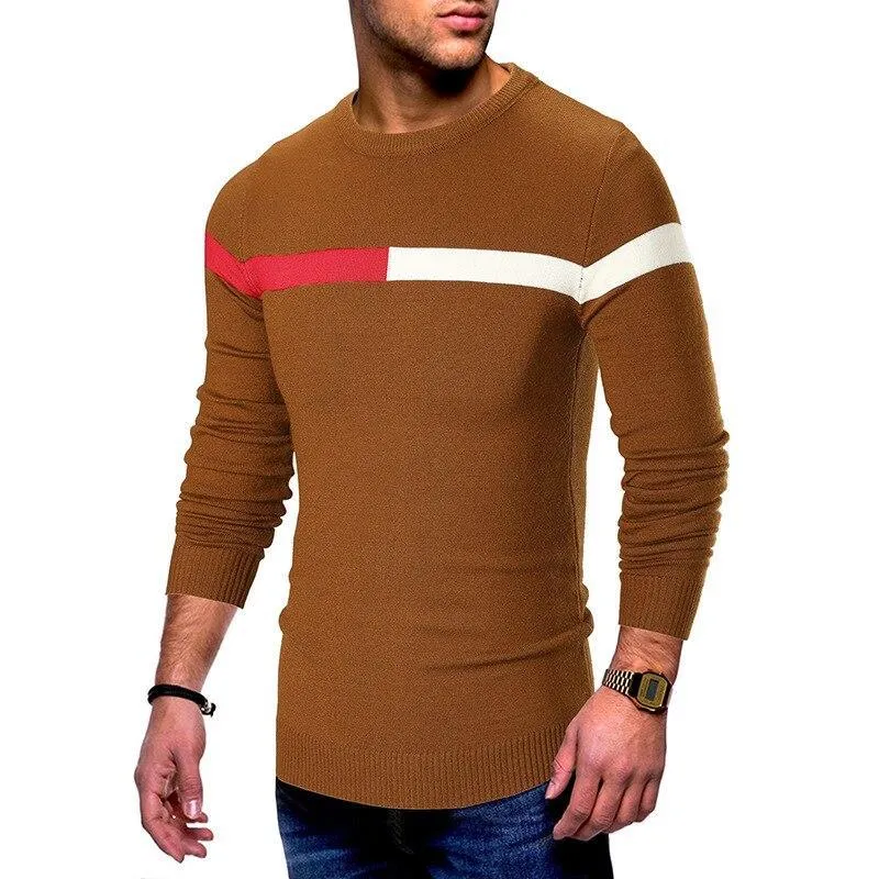 Toned Up Slim Fit Pullover Sweaters For Men