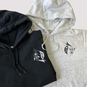 Yin Yang Koi Fish Couple Hoodies - Custom Embroidered Matching Hoodies For Couples